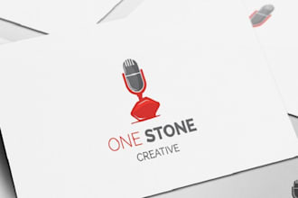 design a modern luxury high quality podcast logo
