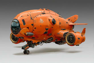 making a sci fi spaceship art