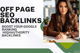 build high quality  off page SEO backlinks