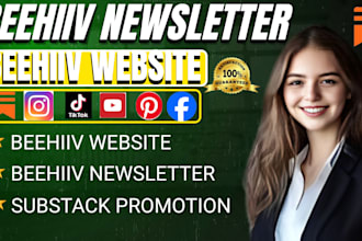 setup beehiiv substack newsletter, beehiiv website, substack promotion