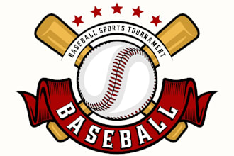 create beautiful super baseball logo for your business