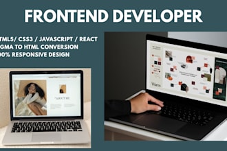 be your expert frontend web developer for responsive website