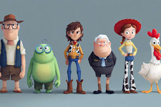 amazing cartoon characters and cartoon objects