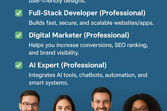 build your complete website or app with my professional team