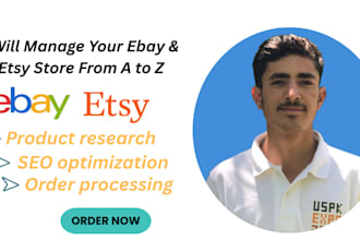 be your ebay and etsy VA for listing, SEO and store growth