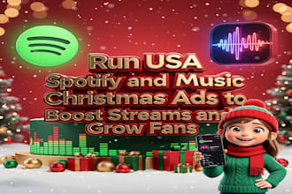 run USA spotify and apple music christmas ads to boost streams and grow fans