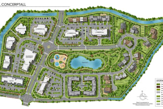 draw permit ready conceptual site plan, plot plan or lot subdivision master plan