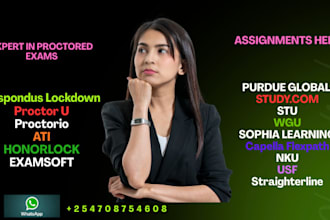 assist in examsoft, yuja verity, respondus, rn bsn assessments in nku, stu, wgu