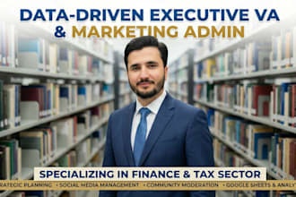 be your data driven executive VA and marketing admin