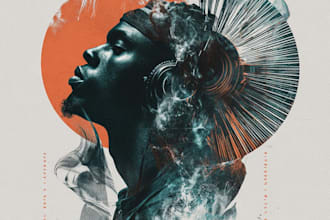 design stunning album single cover art design