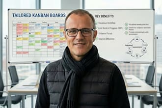 set up tailored kanban boards ready to use for your service or portfolio