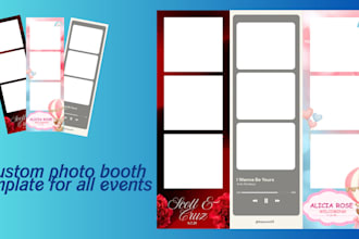 create photo booth template for any event