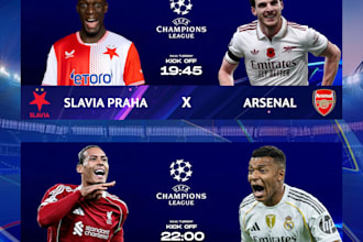 create eye catching football match day posters
