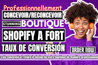 creer et optimiser une boutique shopify professionnelle, moderne et a forte conv