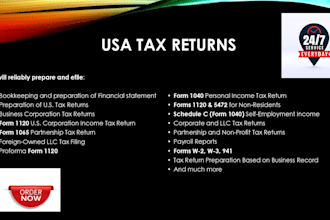 prepare and efile your USA tax returns