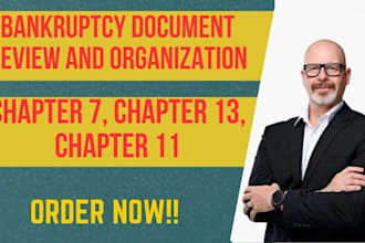 organize, review, and prepare your complete bankruptcy documentation package