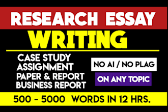 do essay writing, case study analysis, report, research and summary, apa paper