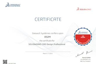 do 3d cad modelling in solidworks