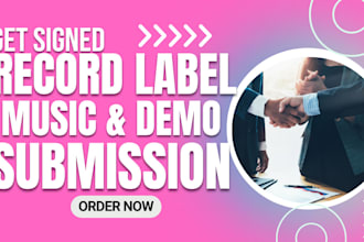 professionally send your demo to 20,000 top record labels to get you signed fast