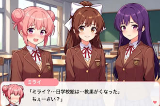 code your visual novel or story game using renpy  create games and characters