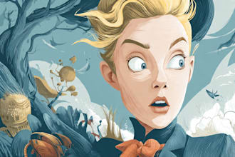 create digital illustration in unique cartoon style