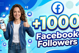 add real and active facebook 1,000 followers