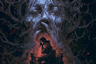 draw a metal, horror, dark art