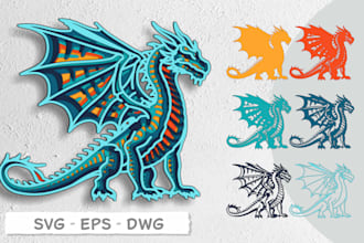 create premium multilayer laser cut designs svg, eps