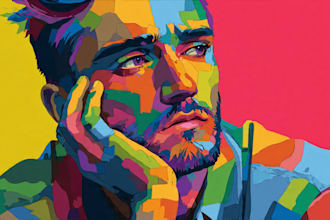 make a beautiful wpap pop art portrait