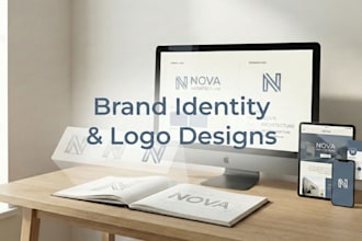 design a modern brand logo with clean and professional identity