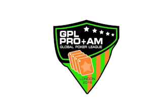 make professional logo for global poker league tournament