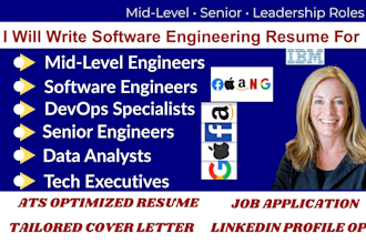 write ats optimized software engineering resumes for mid to senior tech roles
