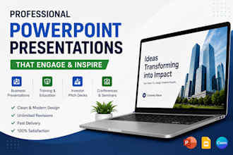 create professional powerpoint presentation and PPT slides
