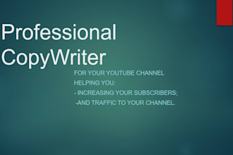 create a professional script for your videos