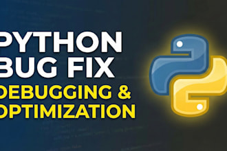 fix python errors, debug your python script and solve bugs fast