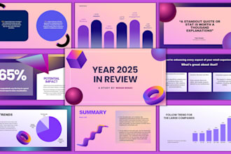 design modern business presentations and pitch decks