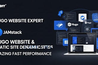 build hugo website jamstack website responsive statics website dynamic website