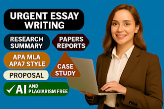 do urgent essay writing as an essay writer
