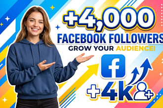 add real and active facebook 4,000 followers fast