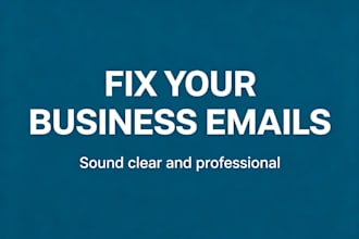 proofread and edit your business emails in english