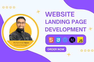 build, rebuild website as a frontend developer, reactjs