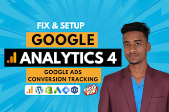 fix or setup google analytics ecommerce tracking , conversion tracking GTM