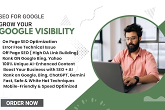do powerful SEO to rank your website higher on google