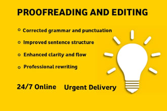proofread, edit, and improve your writing professionally