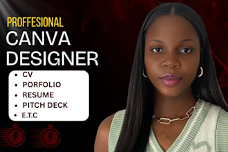 design portfolio resume cv presentation ebook as your professional canva expert