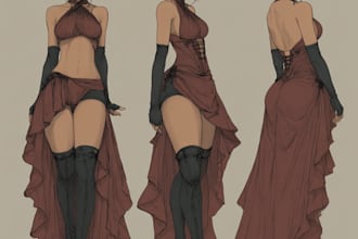 draw illustration, comic book, album cover, and fan art