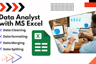 clean, format, merge, split excel data