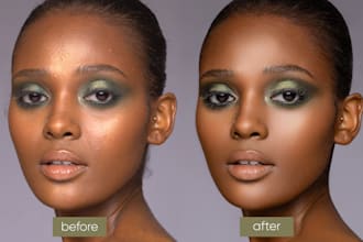 retouch skin makeup hair beauty portraits selfies