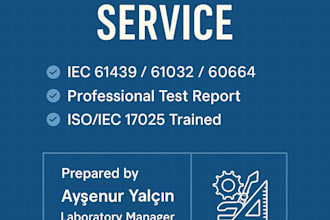 prepare electrical test reports compliant with iec standards