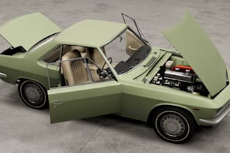 build modular car mod for beamng drive,mid poly 3d car,suspension,3d car rigging